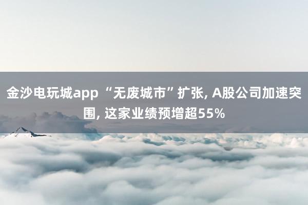 金沙電玩城app “無廢城市”擴張, A股公司加速突圍, 這家業(yè)績預增超55%