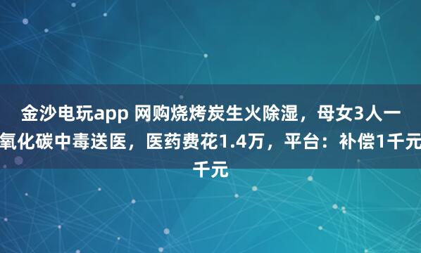 金沙電玩app 網(wǎng)購(gòu)燒烤炭生火除濕,母女3人一氧化碳中毒送醫(yī),醫(yī)藥費(fèi)花1.4萬(wàn),平臺(tái):補(bǔ)償1千元