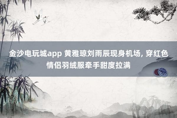 金沙電玩城app 黃雅瓊劉雨辰現身機場，<a href=