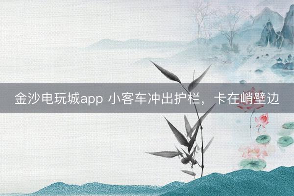 金沙電玩城app 小客車沖出護(hù)欄，卡在峭壁邊
